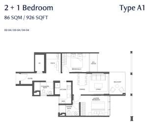 parq-bella-234-tembling-road-singapore-floor-plan-2+1-bedroom-type-a1